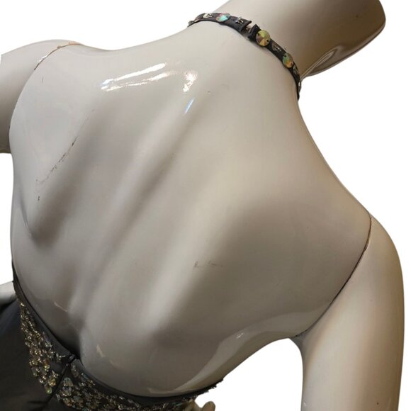 🏷️NWT - TOPDRESS Short Beaded Prom Dress Halter sz 2 - NWT🏷️ - Picture 4 of 9